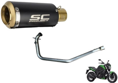 acube mart Dominar 250/400 BS4 bend pipe Bajaj Dominar 400 Slip-on Exhaust System(Stainless Steel)