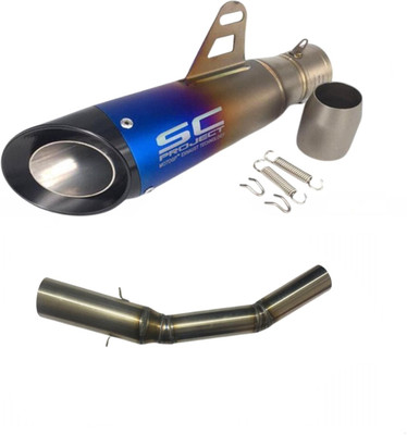 acube mart Hero Universal For Bike Slip-on Exhaust System(Stainless Steel)