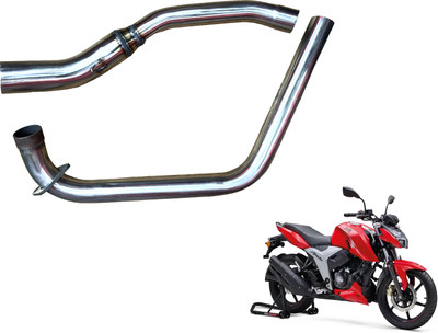 acube mart TVS Apache RTR 160 Slip-on Exhaust System(Mild Steel)