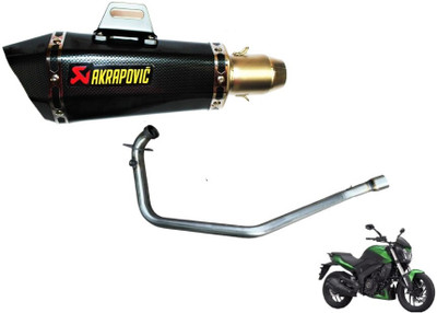 acube mart Dominar 250/400 BS4 bend pipe Bajaj Dominar 400 Slip-on Exhaust System(Stainless Steel)