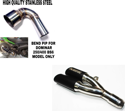 acube mart Bajaj Dominar 400 Slip-on Exhaust System(Stainless Steel)