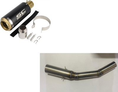 acube mart Hero Universal For Bike Slip-on Exhaust System(Stainless Steel)