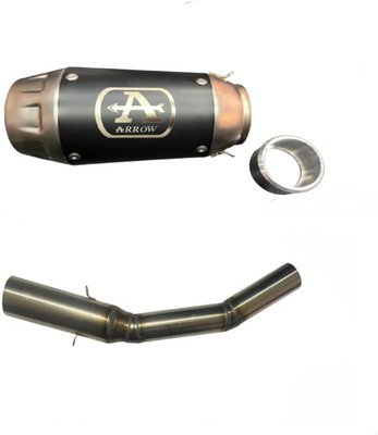 acube mart Hero Universal For Bike Slip-on Exhaust System(Stainless Steel)