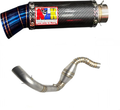 acube mart BMW Apache 220 Slip-on Exhaust System(Stainless Steel)