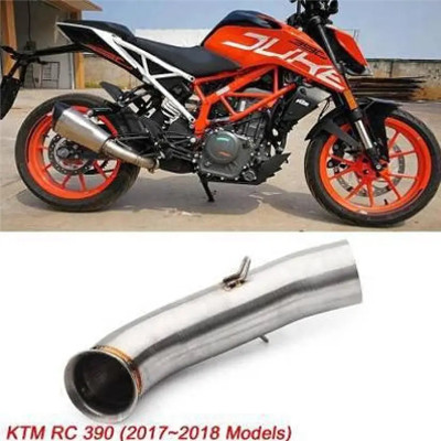 Jetnix Bike KTM Duke 1190, Slip-On Exhaust Bend Pipe for KTM RC 200, RC 390, Duke 200, Duke 390 Slip-on Exhaust System(Stainless Steel)