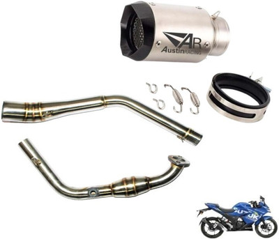 acube mart Yamaha R15 Full Exhaust System(Stainless Steel)