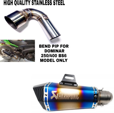 acube mart Bajaj Dominar 400 Slip-on Exhaust System(Stainless Steel)