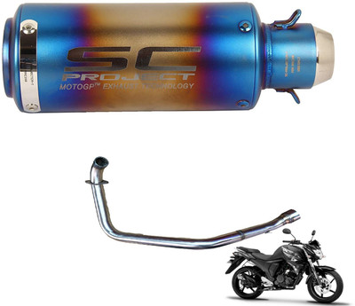 acube mart Yamaha FZ Slip-on Exhaust System(Stainless Steel)