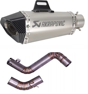 acube mart akrapovic exhaust KTM Duke 200, Duke 390 Full Exhaust System(Stainless Steel)