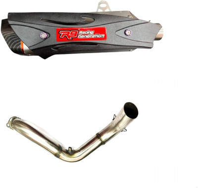 acube mart TVS R15 Slip-on Exhaust System(Stainless Steel)