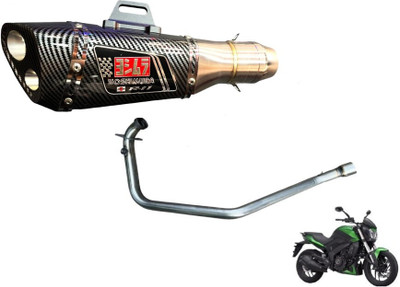 acube mart Dominar 250/400 BS4 bend pipe Bajaj Dominar 400 Slip-on Exhaust System(Stainless Steel)