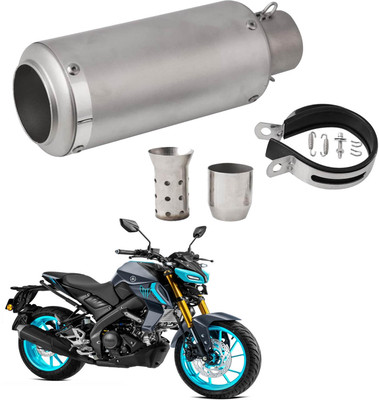 Vagary Stainless Steel Slip On 51mm Exhaust for Yamaha MT15 ( BS4 + BS6 ) Yamaha Universal For Bike Full Exhaust System(Stainless Steel)