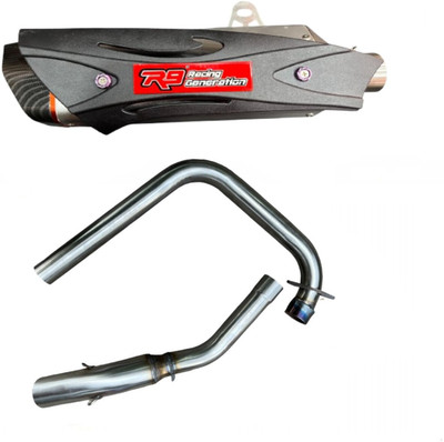 acube mart Bajaj Pulsar 150, Pulsar 180, Pulsar 220 Slip-on Exhaust System(Stainless Steel)