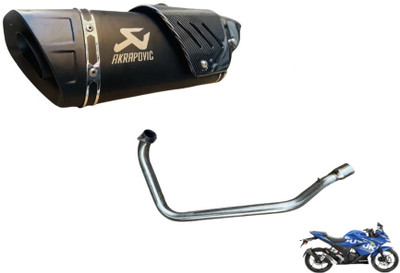 acube mart GIXXER SF 150/250 BS6 bend pipe Suzuki Gixxer SF Slip-on Exhaust System(Stainless Steel)