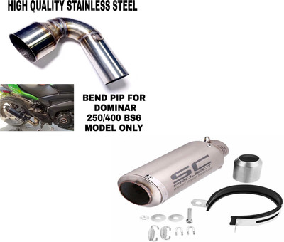 acube mart Bajaj Dominar 400 Slip-on Exhaust System(Stainless Steel)