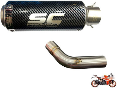 acube mart KTM RC 200, RC 390 Full Exhaust System(Stainless Steel)