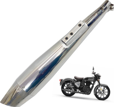 Dhe Best Royal Enfield Classic 350 Full Exhaust System(Mild Steel)