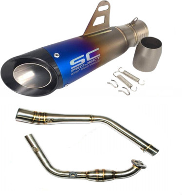 acube mart Yamaha R15 Slip-on Exhaust System(Stainless Steel)