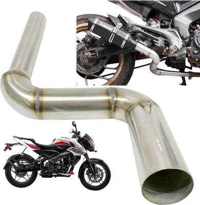 Dhe Best Exhaust Bend Pipe For Pulsar NS 200 | RS 200 | AS 200 | NS 160 | Dominar 400 Bajaj Dominar 400, Pulsar 200NS Slip-on Exhaust System(Stainless Steel)