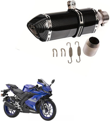 Vagary New Carbon Fiber Exhaust with DB Killer for Yamaha R15 V3 Yamaha R15 Full Exhaust System(Stainless Steel)