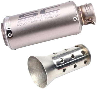 acube mart Universal For Bike Universal For Bike Full Exhaust System(Stainless Steel)