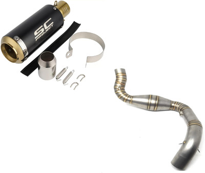acube mart BMW Universal For Bike Slip-on Exhaust System(Stainless Steel)
