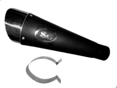 Alleykat Universal For Bike Universal For Bike Slip-on Exhaust System(Mild Steel)