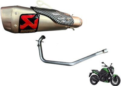 acube mart Dominar 250/400 BS4 bend pipe Bajaj Dominar 400 Slip-on Exhaust System(Stainless Steel)