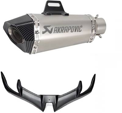 acube mart Akrapovic exhaust Universal For Bike Universal For Bike Slip-on Exhaust System