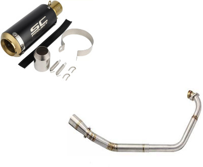 acube mart Yamaha R15 Slip-on Exhaust System(Stainless Steel)