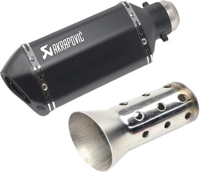 acube mart Universal For Bike Universal For Bike Full Exhaust System(Stainless Steel)