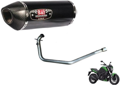 acube mart Dominar 250/400 BS4 bend pipe Bajaj Dominar 400 Slip-on Exhaust System(Stainless Steel)