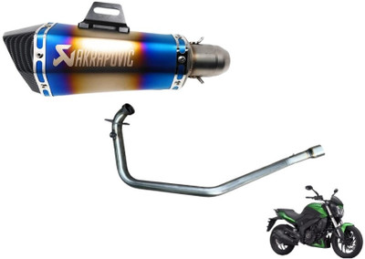 acube mart Dominar 250/400 BS4 bend pipe Bajaj Dominar 400 Slip-on Exhaust System(Stainless Steel)