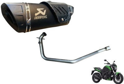 acube mart Dominar 250/400 BS4 bend pipe Bajaj Dominar 400 Slip-on Exhaust System(Stainless Steel)
