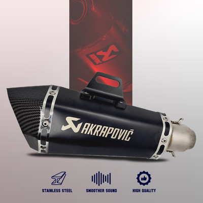 automunk Universal For Bike Universal For Bike Full Exhaust System(Stainless Steel)