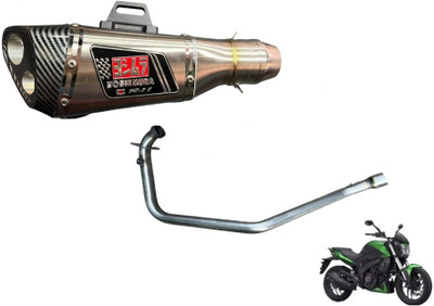 acube mart Dominar 250/400 BS4 bend pipe Bajaj Dominar 400 Slip-on Exhaust System(Stainless Steel)