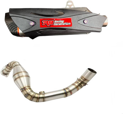 acube mart BMW, TVS GS, Apache Slip-on Exhaust System(Stainless Steel)