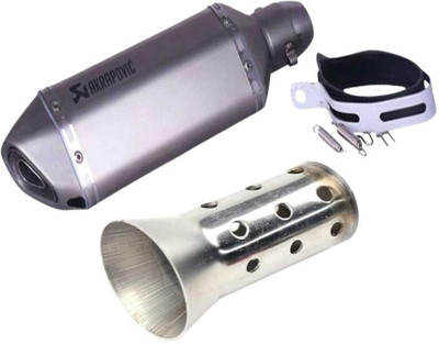 acube mart Universal For Bike Universal For Bike Full Exhaust System(Stainless Steel)