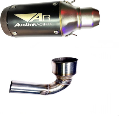 acube mart AR austin racing exhaust with dominar bs6 bend pipe Bajaj Dominar 400 Full Exhaust System(Stainless Steel)
