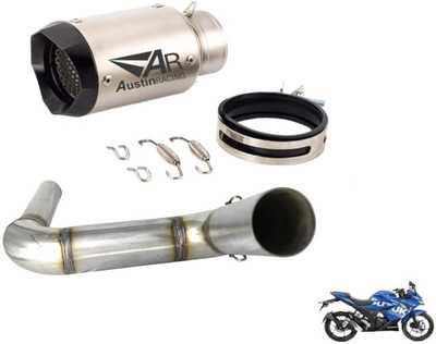 acube mart Bajaj Pulsar 200 NS DTS-i, Pulsar 200NS, Pulsar 150 AS, Pulsar, Pulsar 180 NS Full Exhaust System(Stainless Steel)