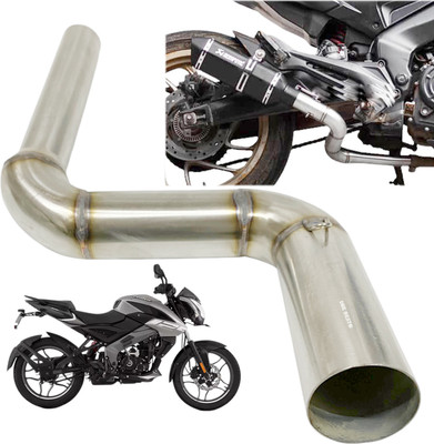 Dhe Best Exhaust Bend Pipe For Pulsar NS 200 | RS 200 | AS 200 | NS 160 | Dominar 400 Bajaj Dominar 400, Pulsar 200NS Slip-on Exhaust System(Stainless Steel)