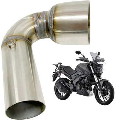 Dhe Best Bike Exhaust Middle Muffler Bend Pipe Stainless for Bajaj Dominar 400 BS6 Bajaj NA Slip-on Exhaust System(Stainless Steel)