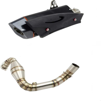 acube mart BMW, TVS GS, Apache Slip-on Exhaust System(Stainless Steel)