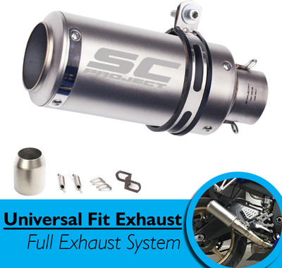 Atoray Universal For Bike Universal For Bike Full Exhaust System(Stainless Steel)