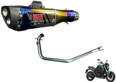 acube mart Dominar 250/400 BS4 bend pipe Bajaj Dominar 400 Slip-on Exhaust System(Stainless Steel)