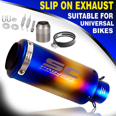 ASRYD Bajaj, Hero, Yamaha, Honda, TVS, Suzuki, KTM Universal For Bike Slip-on Exhaust System(Stainless Steel)