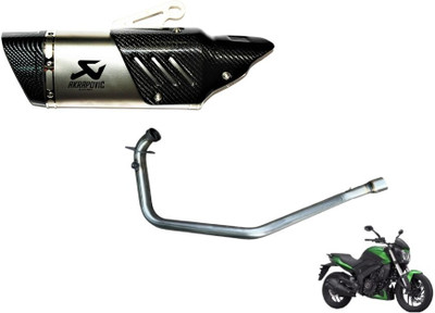 acube mart Dominar 250/400 BS4 bend pipe Bajaj Dominar 400 Slip-on Exhaust System(Stainless Steel)