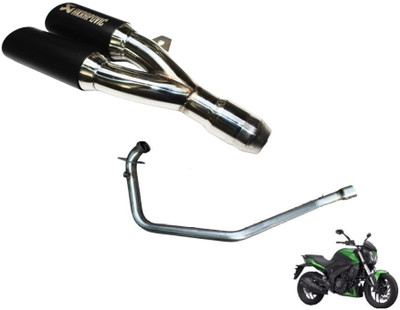 acube mart Dominar 250/400 BS4 bend pipe Bajaj Dominar 400 Slip-on Exhaust System(Stainless Steel)
