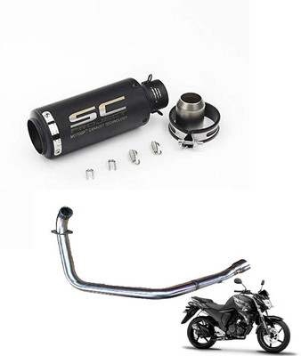 acube mart Yamaha FZ Slip-on Exhaust System(Stainless Steel)