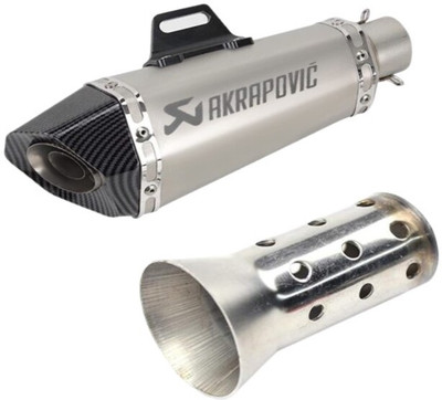 acube mart Universal For Bike Universal For Bike Full Exhaust System(Stainless Steel)